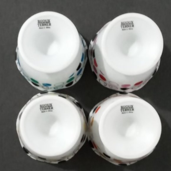 BIJOUX TERNER Ice Cream Parfait Dishes Cups Saucer - Picture 3 of 6